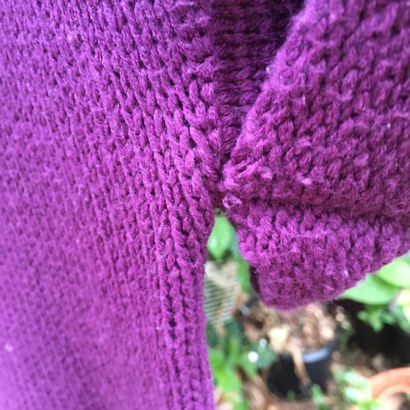 De Rotchild Purple Cowl neck Sweater Size L - Picture 7 of 8